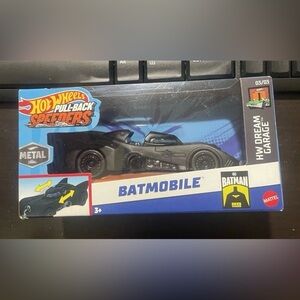 DC Batman The Dark Knight Batmobile Hot Wheels Pull Back Speeders Dream Garage